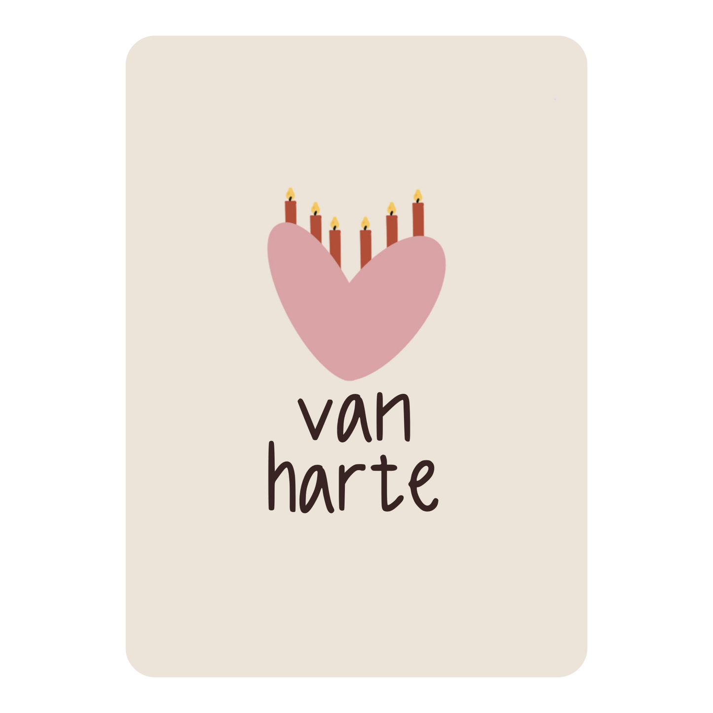 Oepsie Ansichtkaart Van Harte