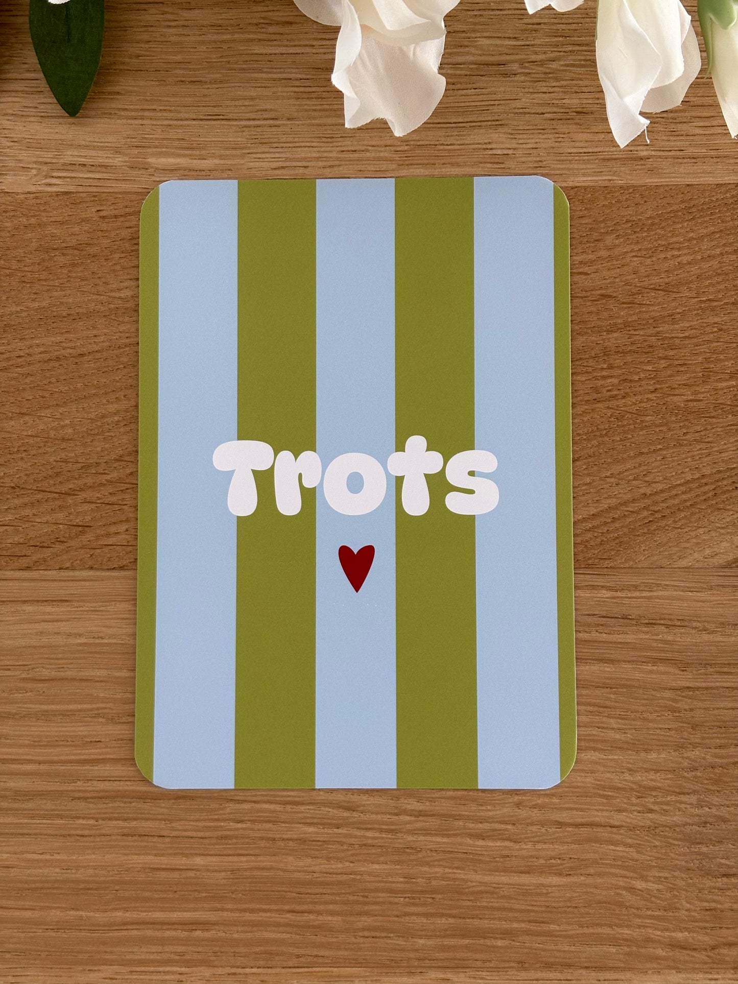 Trots Ansichtkaart gestreept