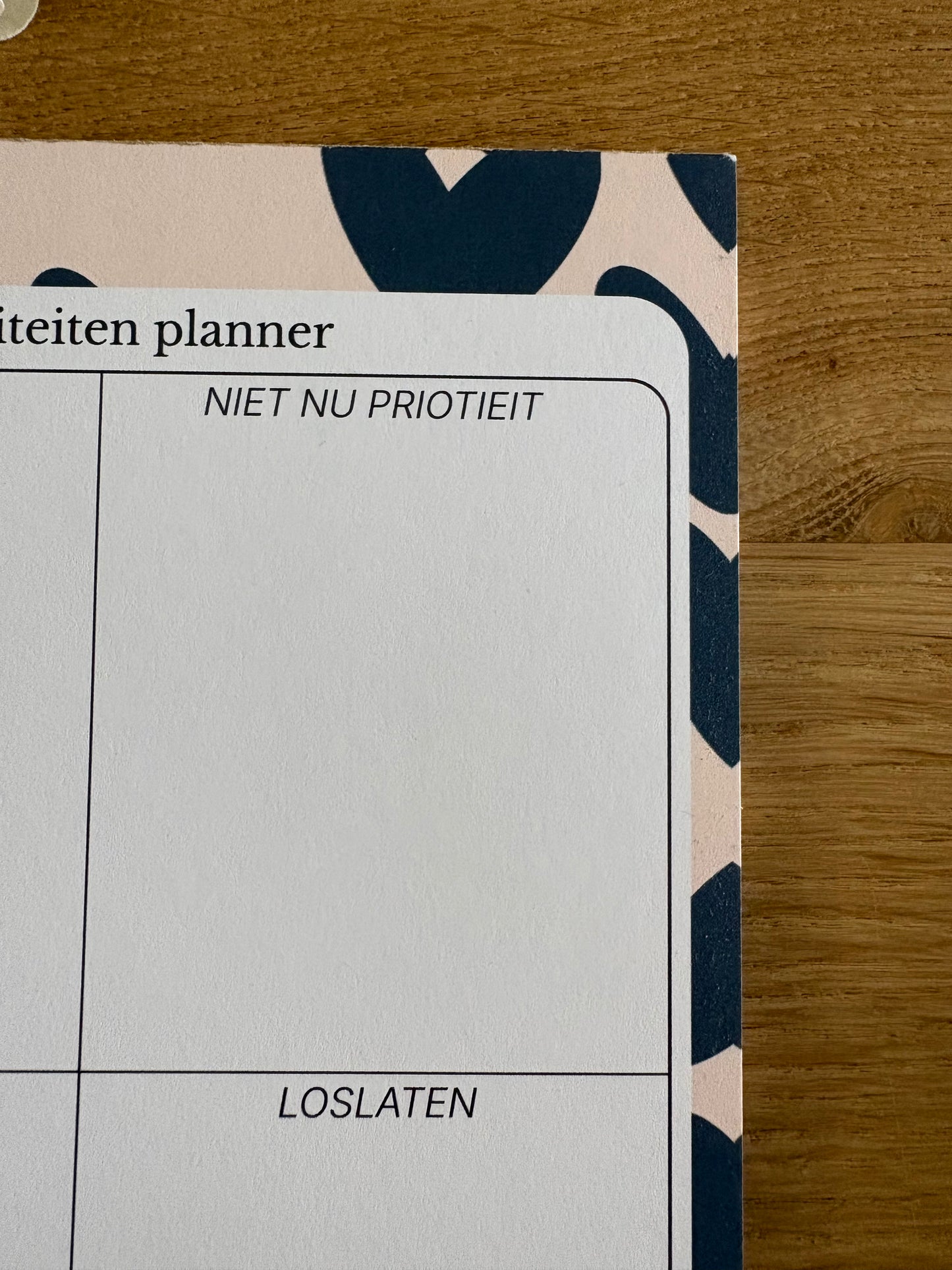 Prioriteiten Planner A5 | notitieblok planner| typefout