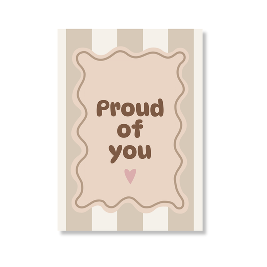 Proud of You ansichtkaart Neutrale kleuren