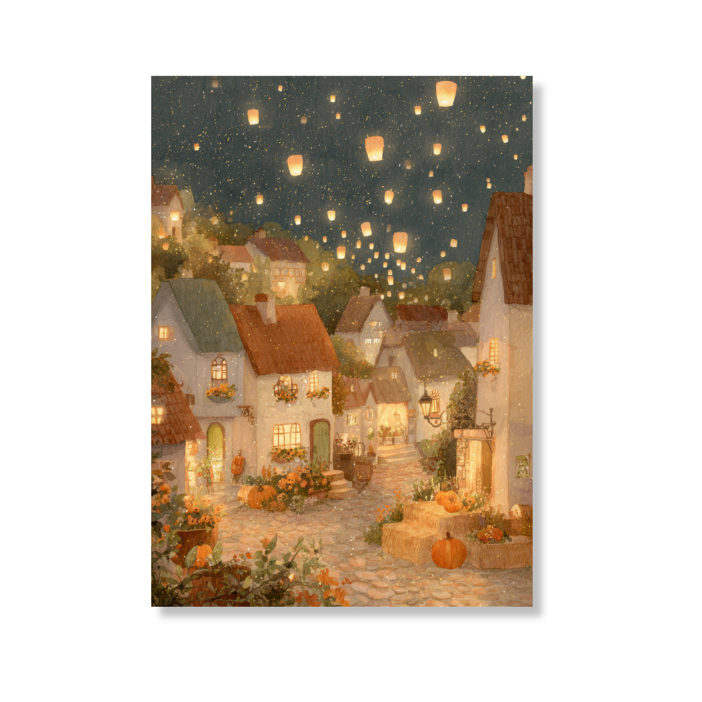 Golden Autumn Evening Ansichtkaart