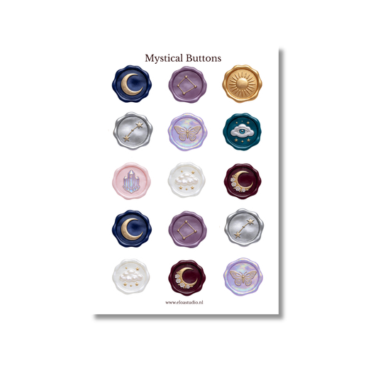 Mystical Buttons Stickervel