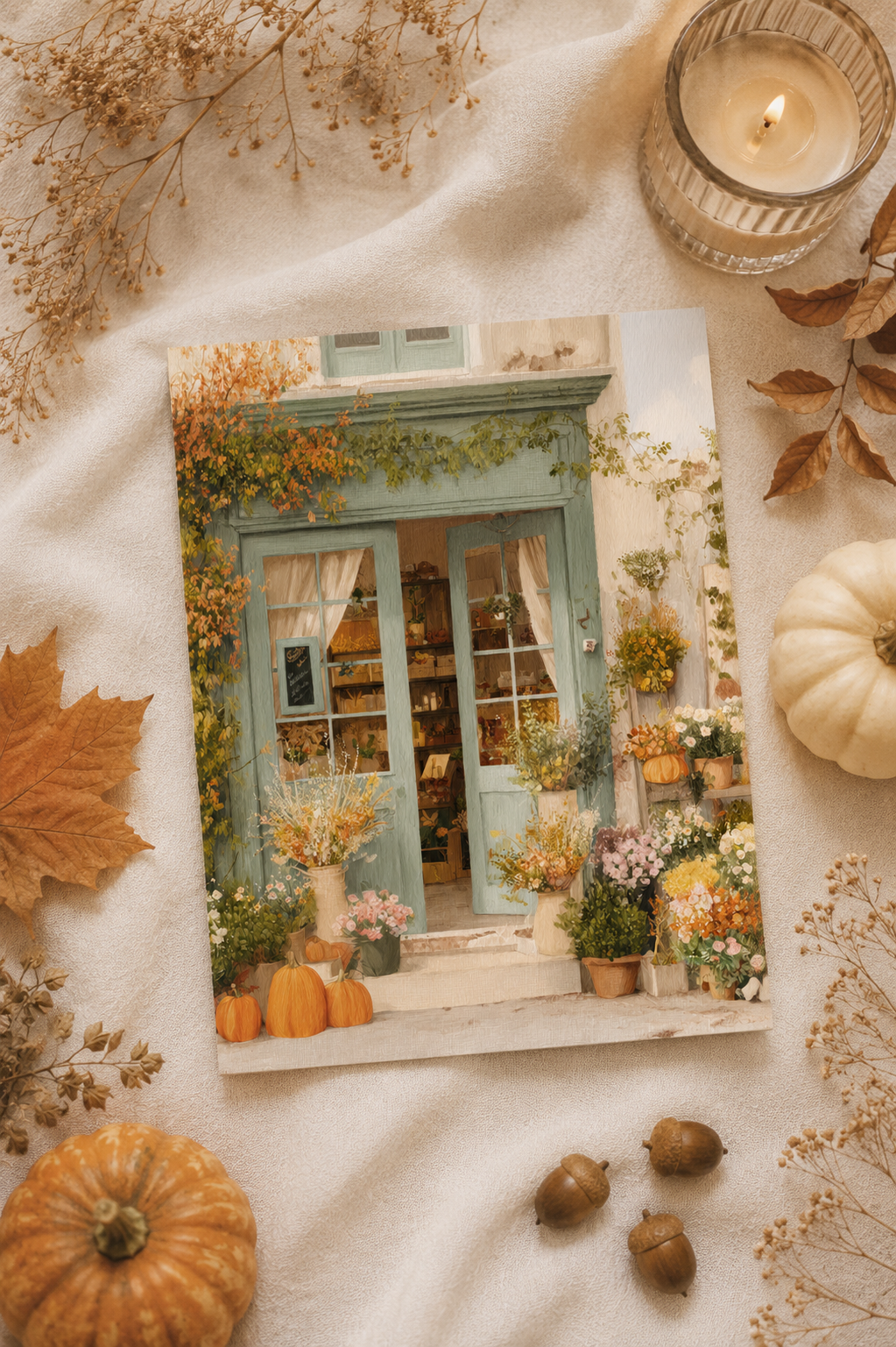 Little flower shop Ansichtkaart