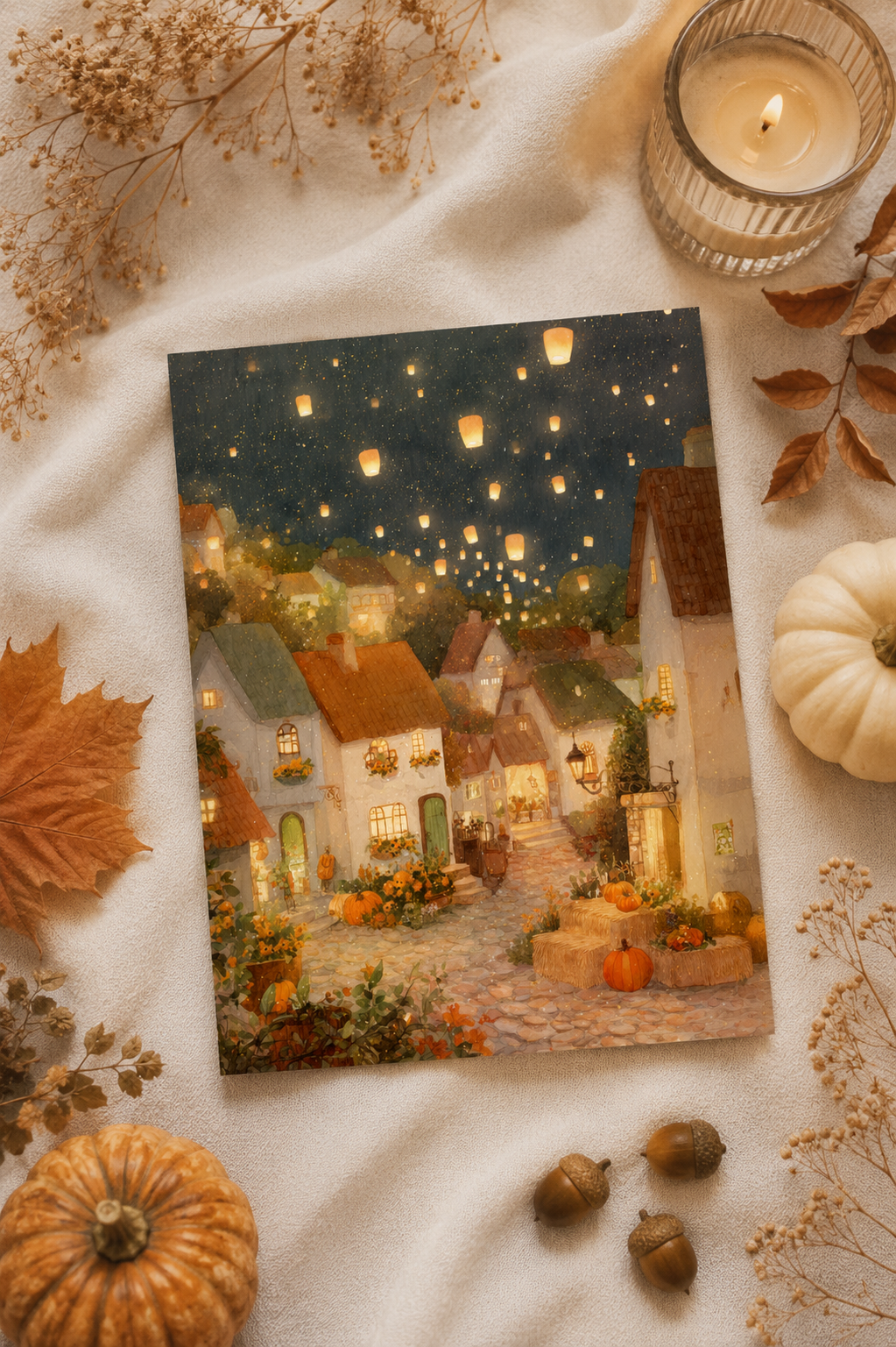 Golden Autumn Evening Ansichtkaart