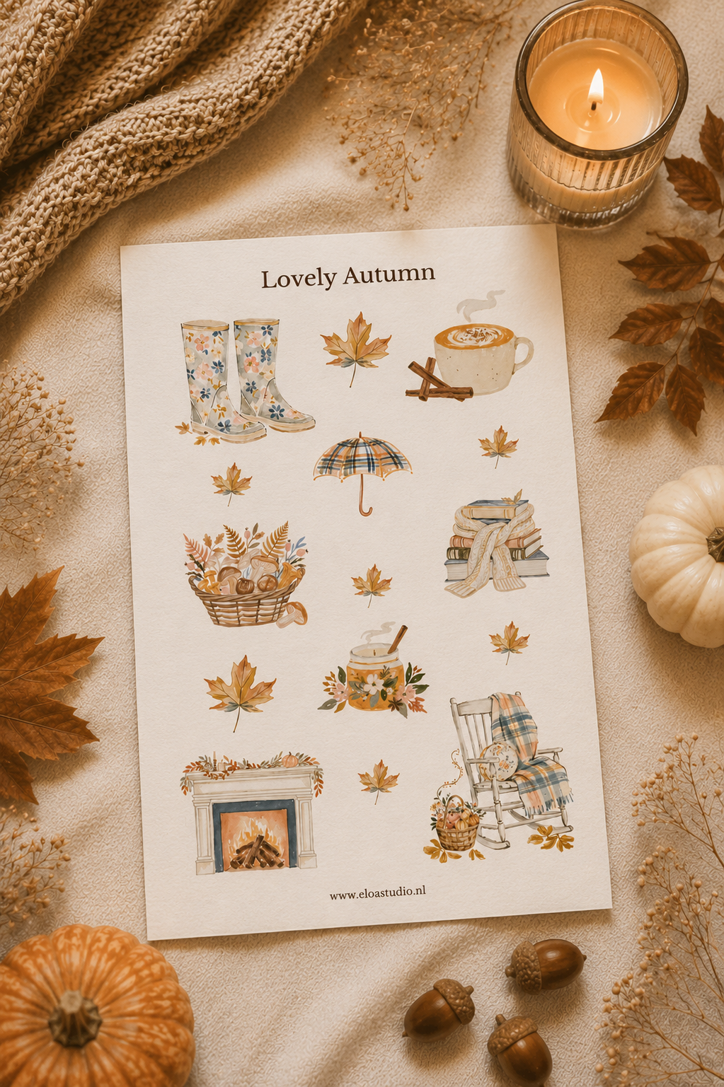 Lovely Autumn stickervel