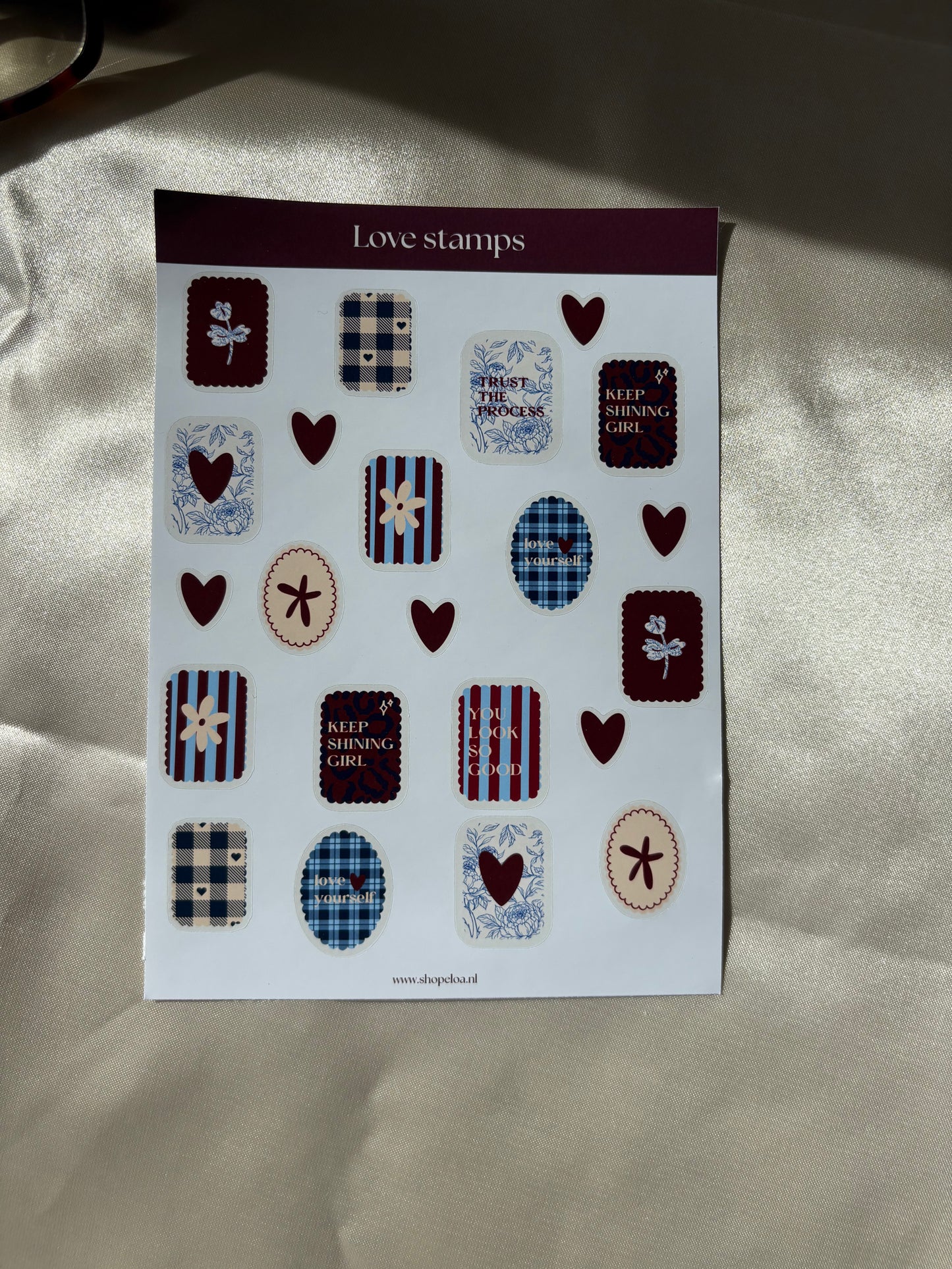 Stickervel Love Stamps