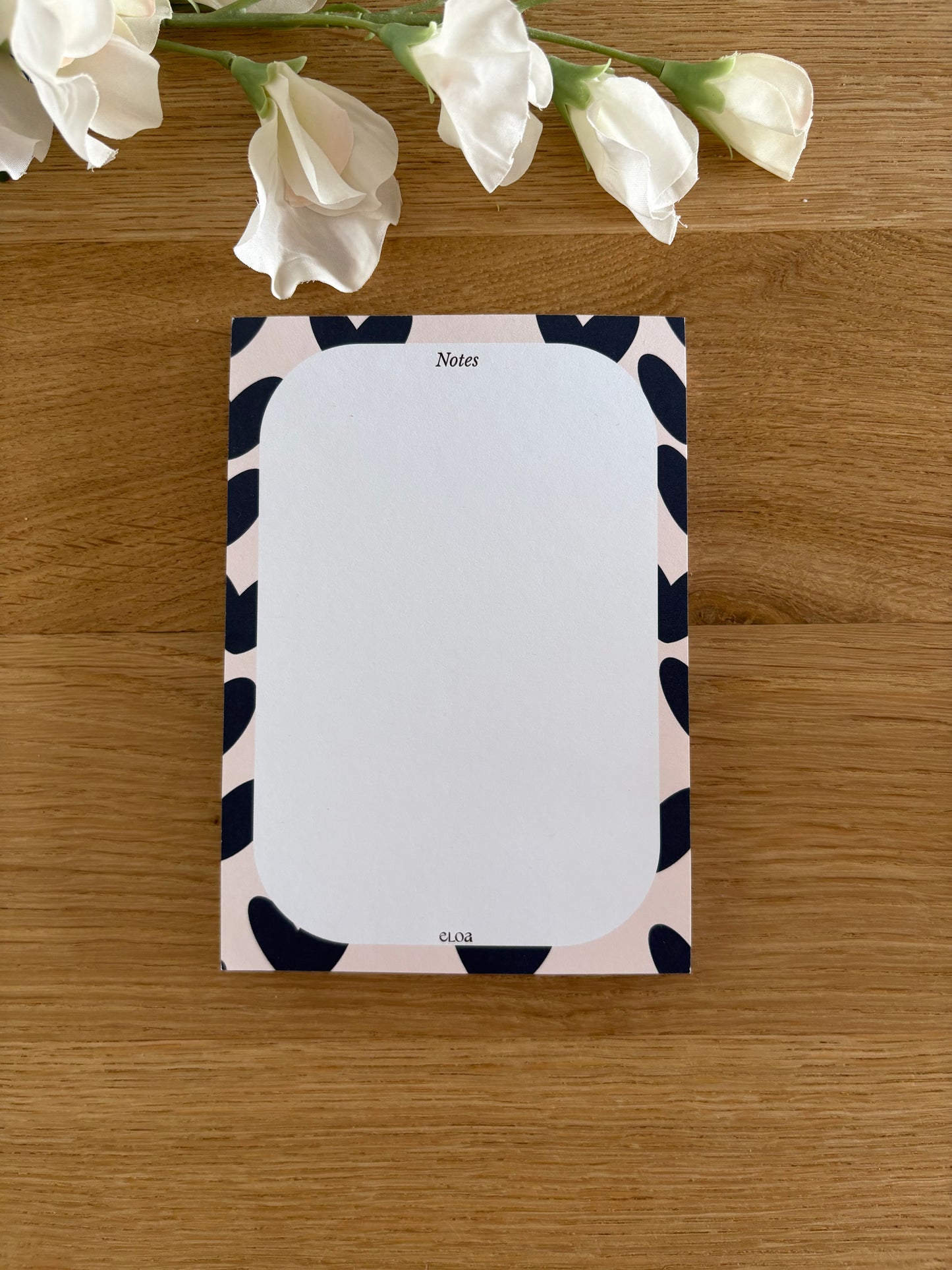 A6 Notitieblok Harten donkerblauw