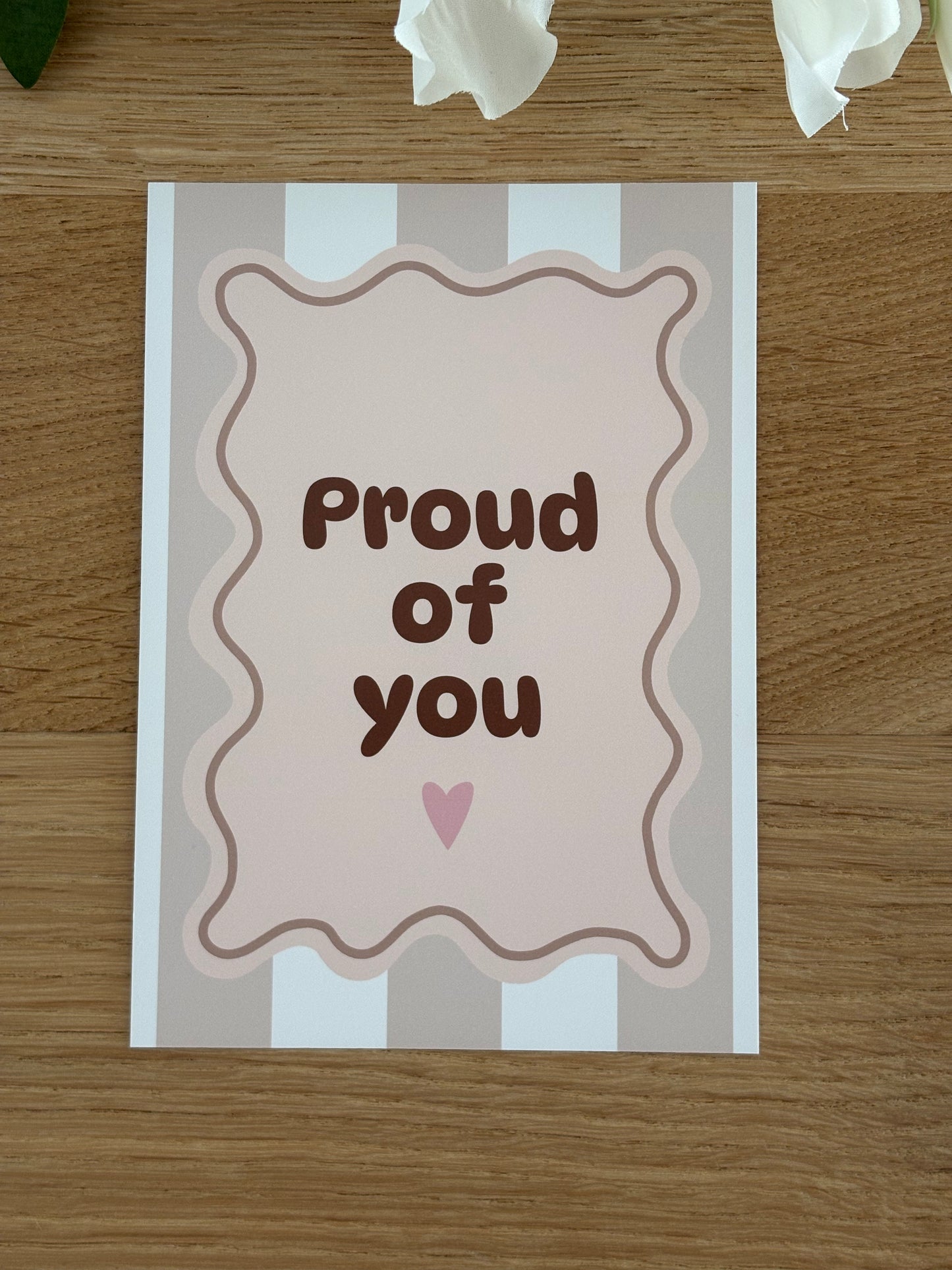 Proud of You ansichtkaart Neutrale kleuren