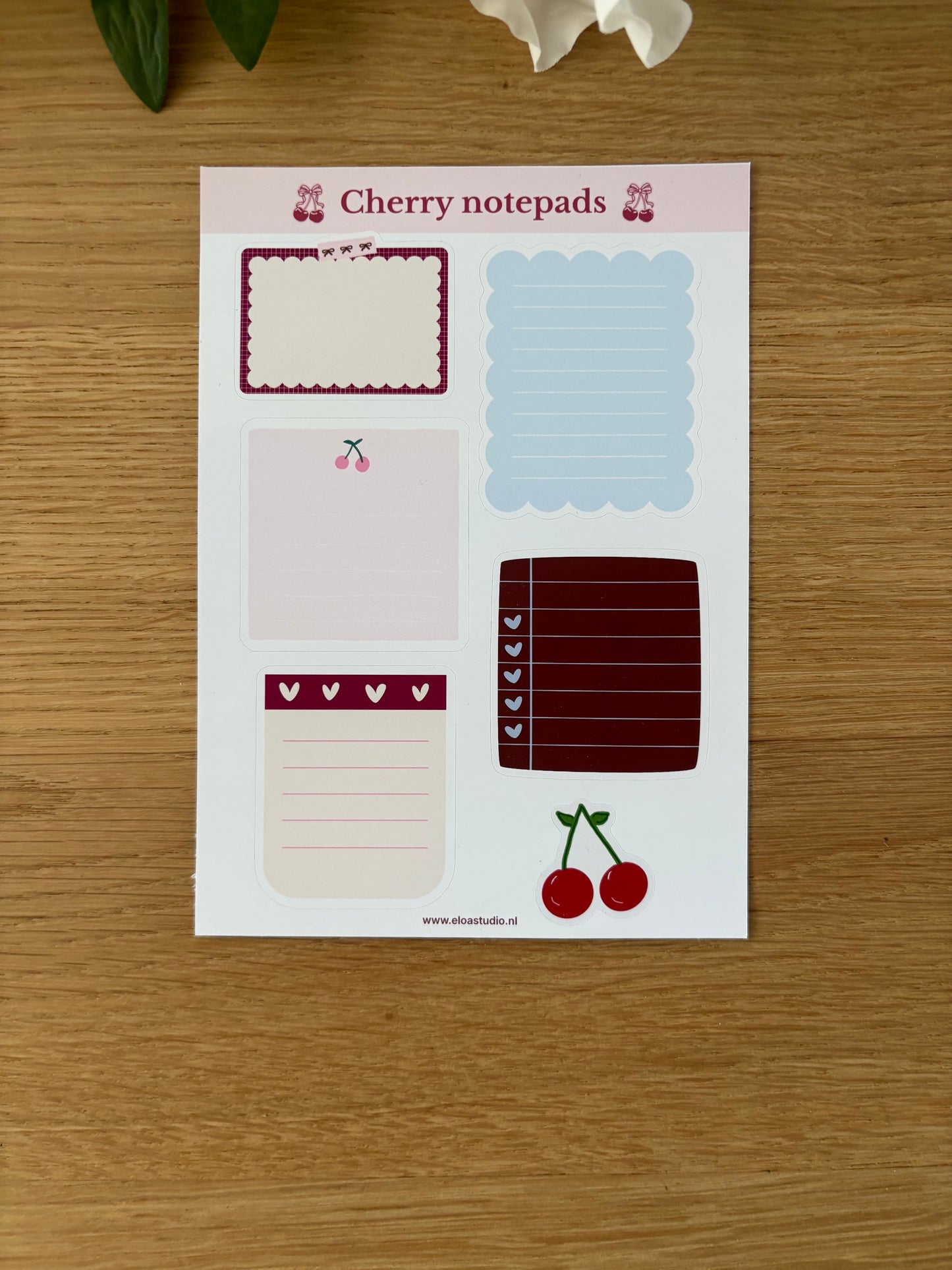 Stickervel Cherry Notepads