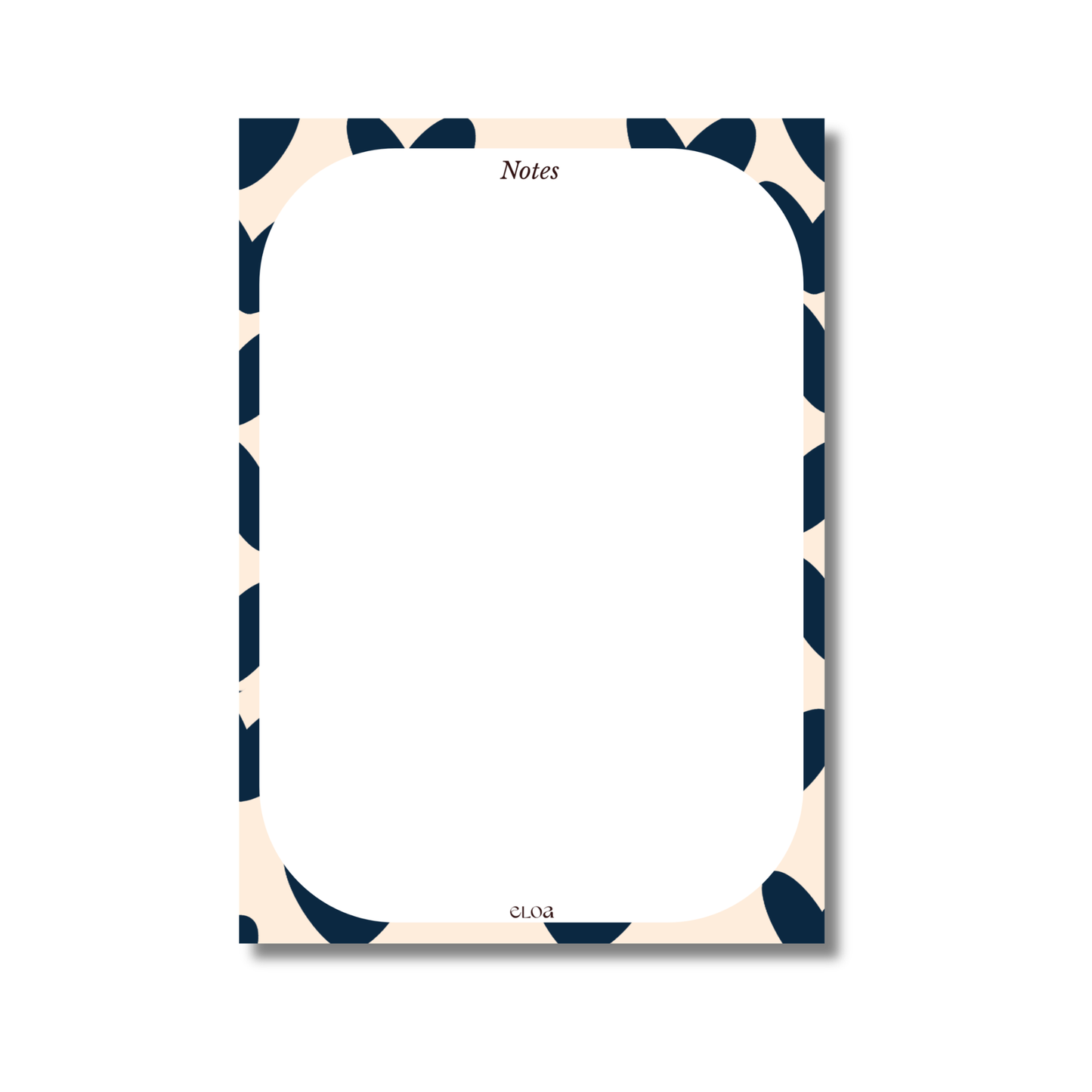 A6 Notitieblok Harten donkerblauw